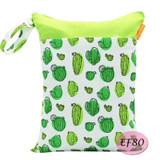 Baby Diaper Bag Printed Double Zippered Wet/Dry Bag Waterproof Wet Cloth Diaper Backpack Waterproof Reusable Land Diapers Bags