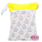 Baby Diaper Bag Printed Double Zippered Wet/Dry Bag Waterproof Wet Cloth Diaper Backpack Waterproof Reusable Land Diapers Bags