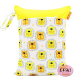 Baby Diaper Bag Printed Double Zippered Wet/Dry Bag Waterproof Wet Cloth Diaper Backpack Waterproof Reusable Land Diapers Bags