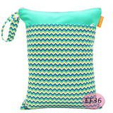 Baby Diaper Bag Printed Double Zippered Wet/Dry Bag Waterproof Wet Cloth Diaper Backpack Waterproof Reusable Land Diapers Bags