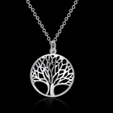 INALIS Fine Jewelry Tree of Life Pendants Necklaces 925 Sterling Silver Necklace Women Men Jewelry Charm Gift For Family Girl