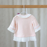 In the autumn of 2016 new childrens coat girls coat color sweet baby lace bow cardigan cute jacket clothes baby girls