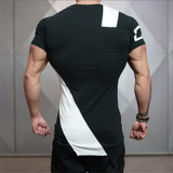 In Summer of 2017 O-neck Stadium Shark Stringer Man Body Engineers Bodybuilding And Fitness Crime Short Sleeve T-shirt Slim-type