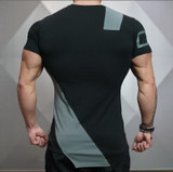 In Summer of 2017 O-neck Stadium Shark Stringer Man Body Engineers Bodybuilding And Fitness Crime Short Sleeve T-shirt Slim-type