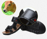 In stock!Men Slippers Fashion Sandals PU Leather Sandals Summer style casual shoe High Quality Sandals For Man free shipping