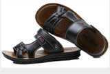In stock!Men Slippers Fashion Sandals PU Leather Sandals Summer style casual shoe High Quality Sandals For Man free shipping