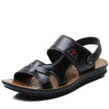 In stock!Men Slippers Fashion Sandals PU Leather Sandals Summer style casual shoe High Quality Sandals For Man free shipping