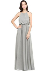In Stock Robe de Soiree Burgundy Simple Evening Dresses Long 2017 Cheap Chiffon Formal Dress Party Gown Vestido de Festa