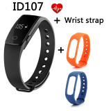IN STOCK Makibes ID107 Bluetooth Smart Bracelet smart band Heart Rate Monitor Wristband Fitness Tracker for Android iOS