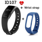 IN STOCK Makibes ID107 Bluetooth Smart Bracelet smart band Heart Rate Monitor Wristband Fitness Tracker for Android iOS
