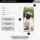 Pugs Wolf Dogs Printed Cotton socks 19*8cm
