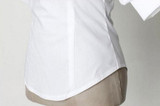 Puff Short Lantern Sleeve Blouse New Fashion Women Retro Back Buttons O-Neck Tops Female Vintage Cotton White Shirt