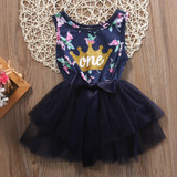 Pudcoco Newborn Toddler Kids Clothes Baby Girl Dress Summer Floral Splice Tulle Party Dress Cute Princess Dress