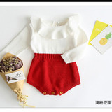 Pudcoco infant Newborn Baby Girl romper Wool Blend Baby jumpsuit autumn winter Warm Knit Sweater Rompers sweet baby girl clothes