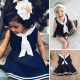 Pudcoco Fashion Summer Toddler Baby Kids Girls Clothing Dresses Cotton Bow Tie Cute Baby Girls Clothes Dress