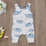 Pudcoco Cute Baby Casual Rompers Newborn Baby Boys Girls Sleeveless Romper Jumpsuit Clothes Outfits Set