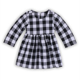 Pudcoco Cotton Newborn Baby Girls Toddler Kids Dress Party Princess Wedding Tutu Long Sleeve Dresses New Fashion Girls 0-2T