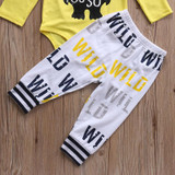 Pudcoco Bran Newborn Clothes Infant Kids Boy Girl Long Sleeve Cotton Romper Tops Long Pant Hat Outfit Toddler Kids Clothing Set