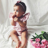 Pudcoco Baby Girl Clothes Infant Kids Girls Summer Lace Floral Bodysuit Jumpsuit Outfits Clothes