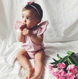 Pudcoco Baby Girl Clothes Infant Kids Girls Summer Lace Floral Bodysuit Jumpsuit Outfits Clothes