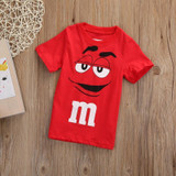 Pudcoco Baby Boys Girls Clothes 1 piece Cartoon Character Cotton Blend Red Baby Boys Girls T-shirt