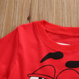 Pudcoco Baby Boys Girls Clothes 1 piece Cartoon Character Cotton Blend Red Baby Boys Girls T-shirt