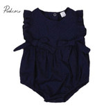 pudcoco 2017 new sleeveless o-neck pullover fashion Top Newborn Baby Girls Hollow Out Romper Jumpsuit Summer Infant 0-24M