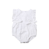 pudcoco 2017 new sleeveless o-neck pullover fashion Top Newborn Baby Girls Hollow Out Romper Jumpsuit Summer Infant 0-24M