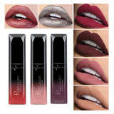 Pudaier Makeup Lip Gloss Cosmetics Long Lasting Pigment Metallic Sexy Red Lip Tint Velvet Matte Nude Liquid Lipstick Maquiagem