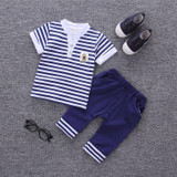 Baby Boy Clothes Summer 2017 Newborn Baby Boys Clothes Set Cotton Baby Clothing Suit (Shirt+Pants) Infant Clothes Set a12