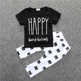 Baby Boy Clothes 2016 Brand Summer Kids Clothes Sets T-shirt+Pants Suit Clothing Set Cartoon Printed Clothes Newborn Sport Suits