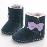 Baby Booties Baby Boots First Walkers Female Baby Soft Bottom Non-slip Shoes Plus Velvet Winter Boots Shoes 0-1 Years WMC903LL