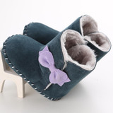 Baby Booties Baby Boots First Walkers Female Baby Soft Bottom Non-slip Shoes Plus Velvet Winter Boots Shoes 0-1 Years WMC903LL