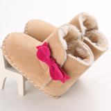 Baby Booties Baby Boots First Walkers Female Baby Soft Bottom Non-slip Shoes Plus Velvet Winter Boots Shoes 0-1 Years WMC903LL