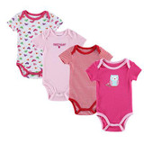 Baby Bodysuits Newborn Clothes Body Short Sleeve Bodysuites Summer Mother Nest Infant Jumpsuit Girl 4PCS Next Baby Clothes