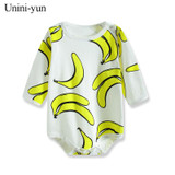 Baby Bodysuits Long-Sleeved Cotton Baby clothing Baby Clothes Cartoon Print Babys Girls Bodysuit Newborn Clothes for infant girl
