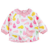 Baby Bibs Cartoon Waterproof Long Sleeve Baby Apron Saliva Towels Infant Cotton Burping Cloth for Children's Feeding Accessories