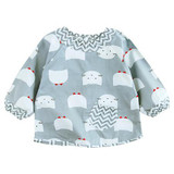 Baby Bibs Cartoon Waterproof Long Sleeve Baby Apron Saliva Towels Infant Cotton Burping Cloth for Children's Feeding Accessories