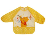 Baby Bibs Cartoon Animal Mickey Minnie Printed Waterproof Apron Children Bibs Cute Long Sleeve Baby Self Feeding Burp Cloth C024