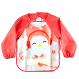 Baby Bibs Burp Children Cartoon Drawing Eating Feeding cloths Waterproof Long Sleeve Infant Newborn Bib Apron