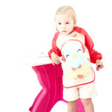 Baby Bibs Burp Children Cartoon Drawing Eating Feeding cloths Waterproof Long Sleeve Infant Newborn Bib Apron
