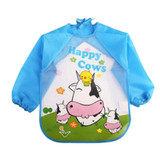 Baby Bibs Burp Children Cartoon Drawing Eating Feeding cloths Waterproof Long Sleeve Infant Newborn Bib Apron