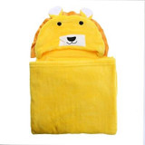 Baby Bath Towel Flannel Cartoon Kid's Hooded Bath Towels Lovely Animal Baby Super Soft Hooded Towels For Kids Birthday Gift