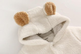 Baby Autumn Winter Cotton Padded Coat Children Hooded Cartoon Bear Warm Jacket Kids Boys Girls Cute Outerwear with Pocket