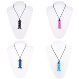 Baby and Mommy Beads Food Silicone Teething Necklace Pendants Nursing Necklace Tie Chew Necklace,Baby Teether Pendant
