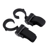 Baby 2pcs Baby Pushchair Pram Stroller Buggy Hanger Trolley Carabiner Clip Rotatable Hook Pushchair Hanging Carrier Holder