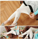 Babbytoro XS- 7XL leggings Women cotton lace decoration leggings 2017 leggins plus size long leggings plus size leg pants