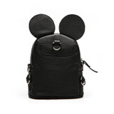 B52 2017 New Female Bag PU Leather Women Bags Cute Animals Ears Bow Backpacks Lovely Bowknot College Sweet Girl Mini Backpack
