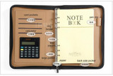 b5 a5 a6 leather zipper business conference travel day notebook agenda planner daily menos organizer handbag ring binderW041
