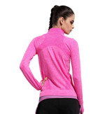 B.BANG Women Quick Dry Sport Jackets Long-sleeved Sweatshirt for Woman Clothes for Running Fitness Sport Zipper Fleece Outerwear